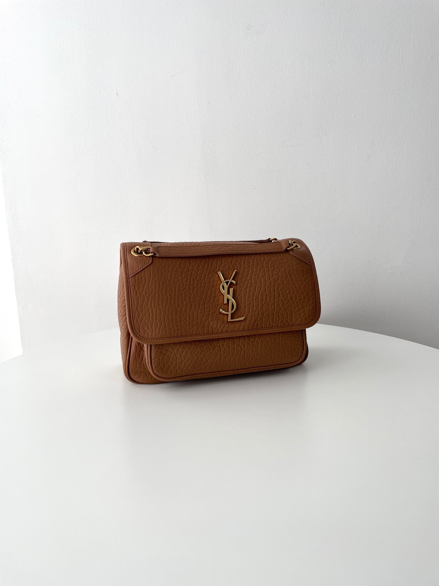 Brown Leather Niki Shoulder Bag - Level 5