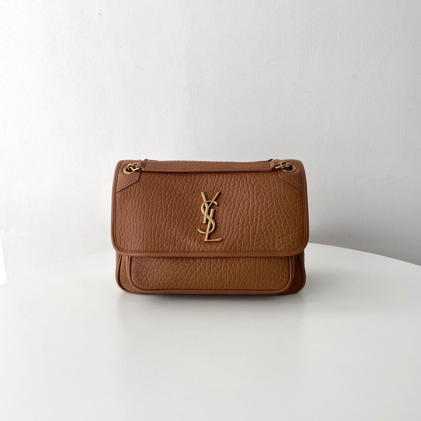 Brown Leather Niki Shoulder Bag - Level 5