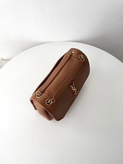 Brown Leather Niki Shoulder Bag - Level 5
