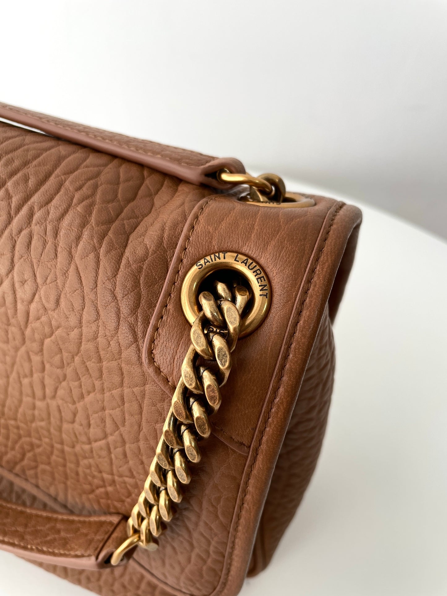 Brown Leather Niki Shoulder Bag - Level 5