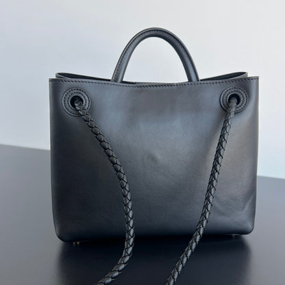 Small Andiamo Tote Black Full Leather BTV - Level 5