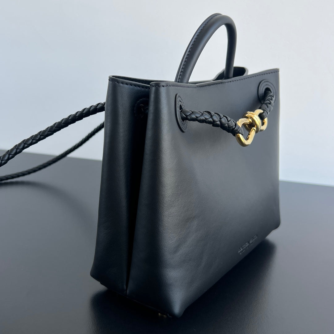 Small Andiamo Tote Black Full Leather BTV - Level 5