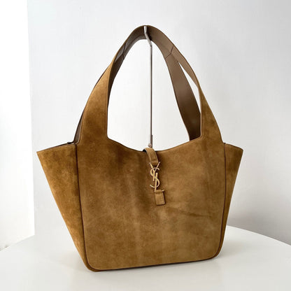 Brown Suede Bea Tote Bag YLS - Level 5