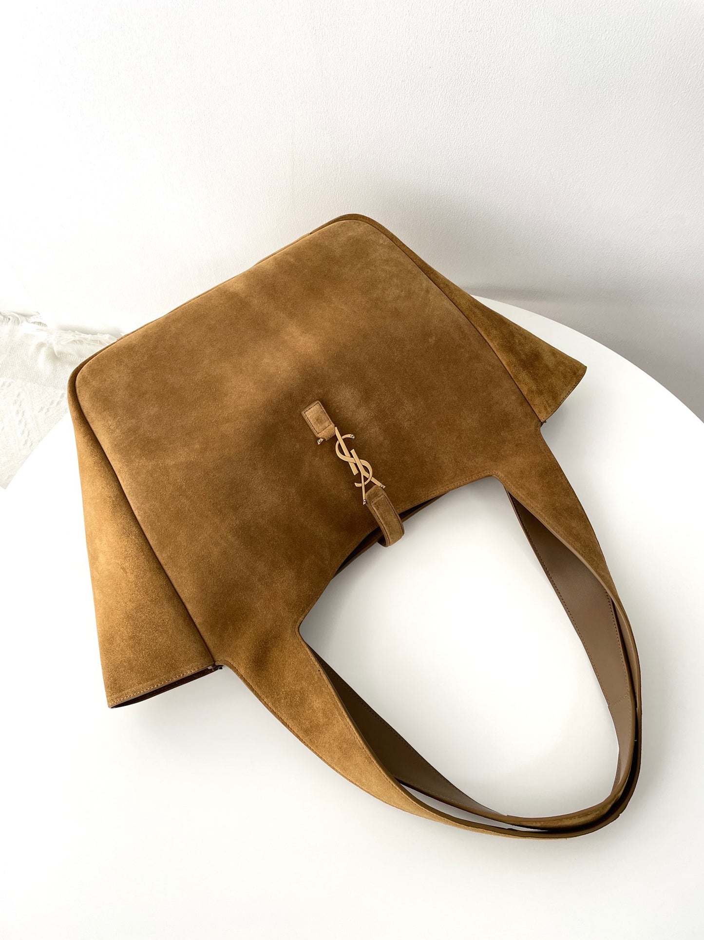 Brown Suede Bea Tote Bag YLS - Level 5