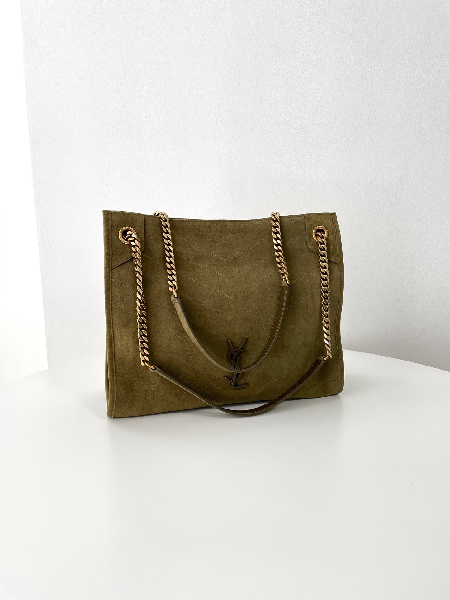 Green Suede Niki Tote Bag - Level 5