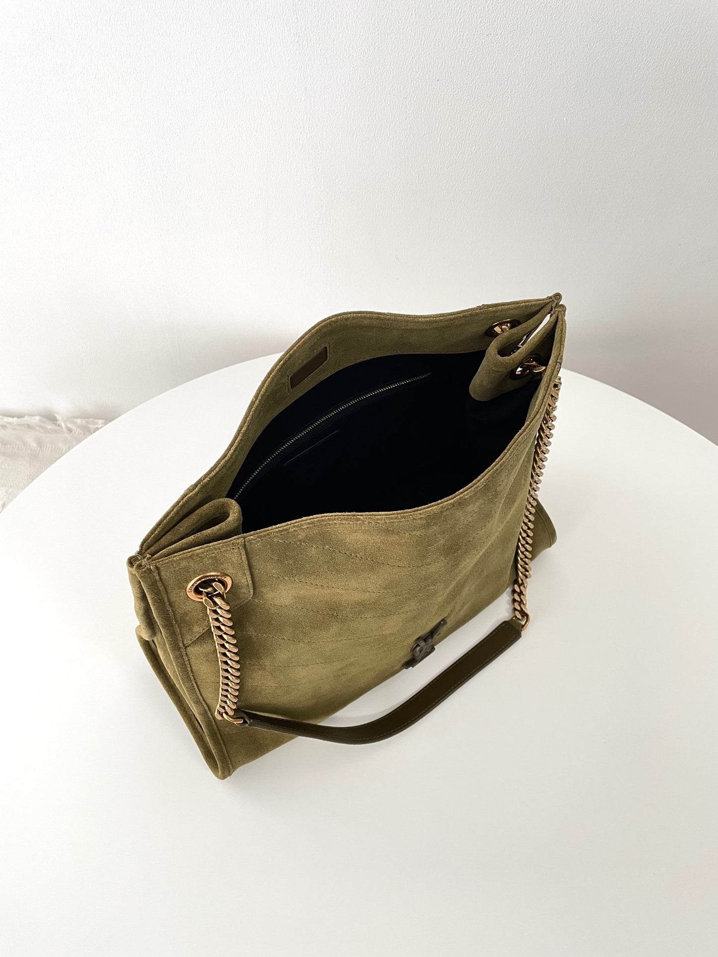 Green Suede Niki Tote Bag - Level 5