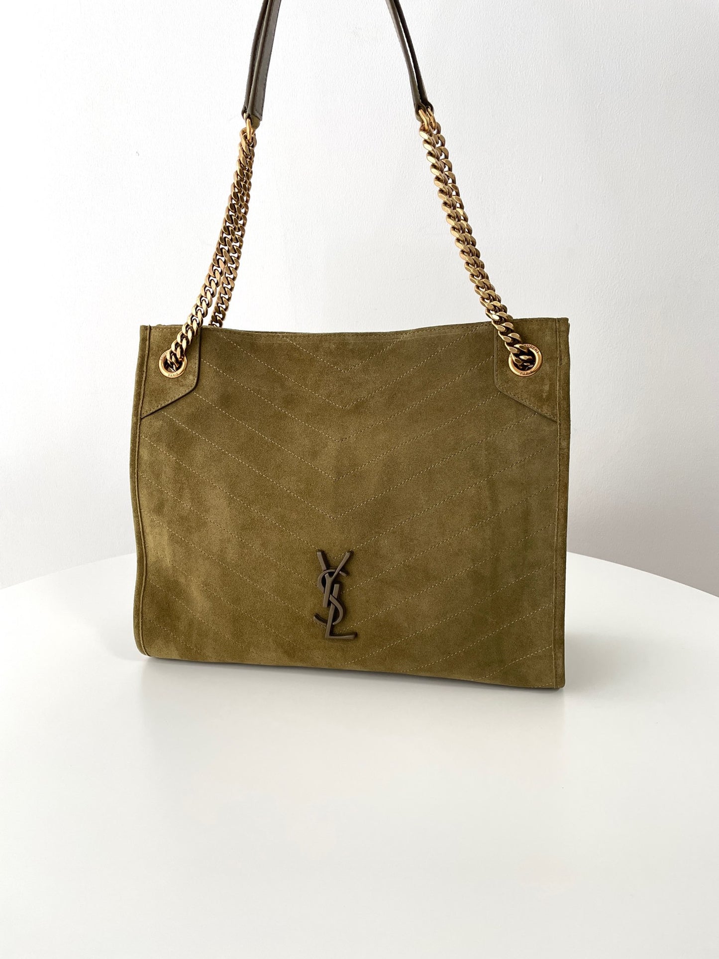 Green Suede Niki Tote Bag - Level 5