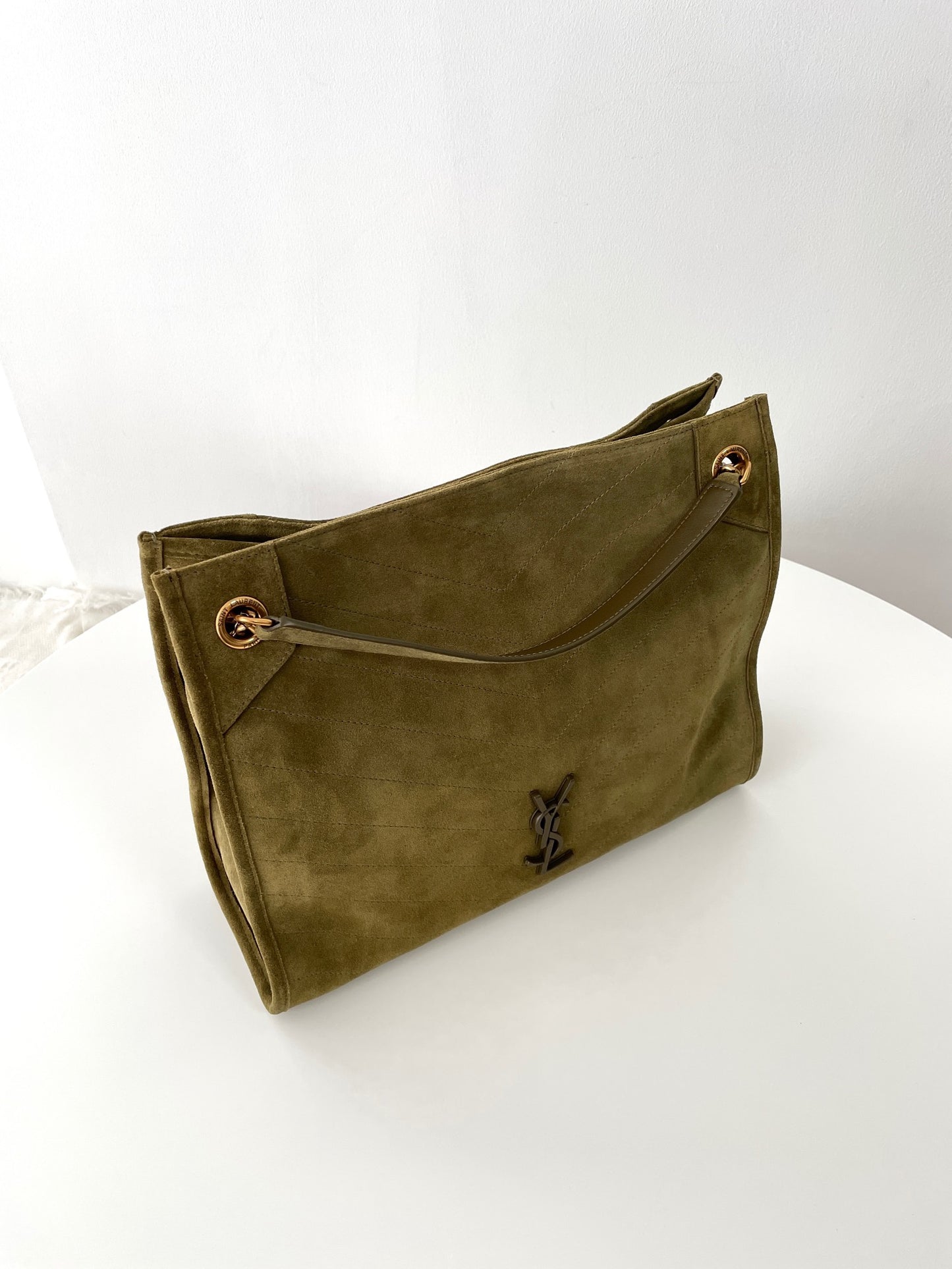 Green Suede Niki Tote Bag - Level 5