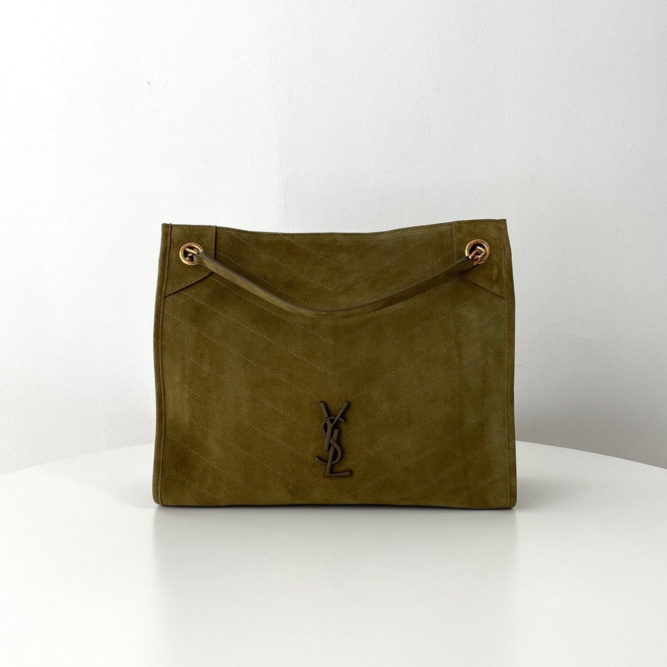 Green Suede Niki Tote Bag - Level 5