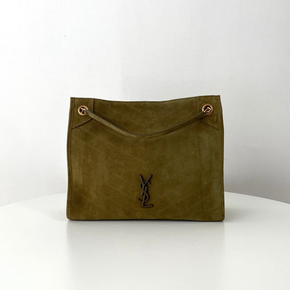 Green Suede Niki Tote Bag - Level 5