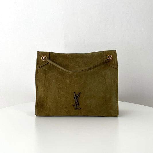 Green Suede Niki Tote Bag - Level 5