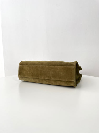 Green Suede Niki Tote Bag - Level 5
