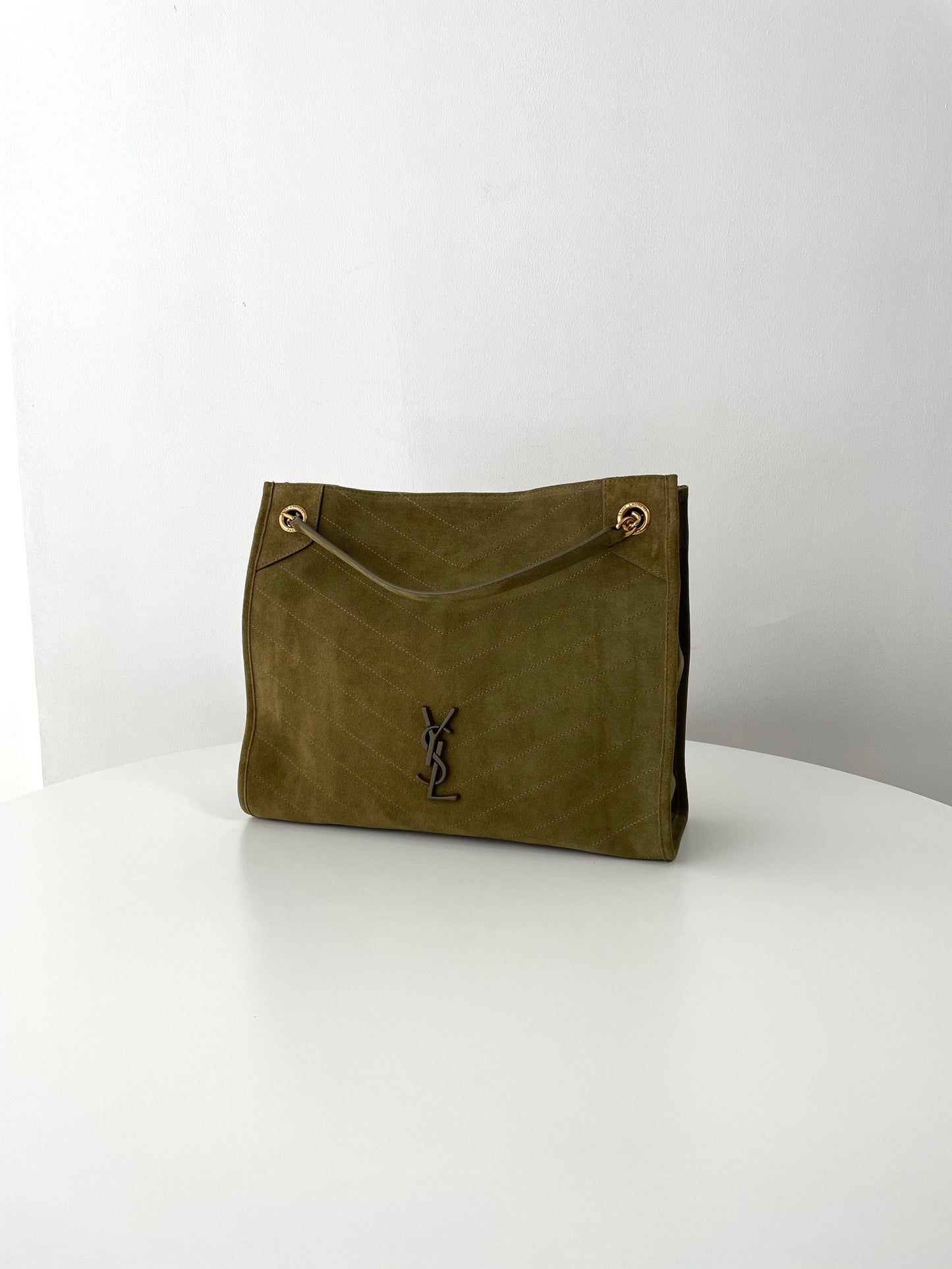 Green Suede Niki Tote Bag - Level 5
