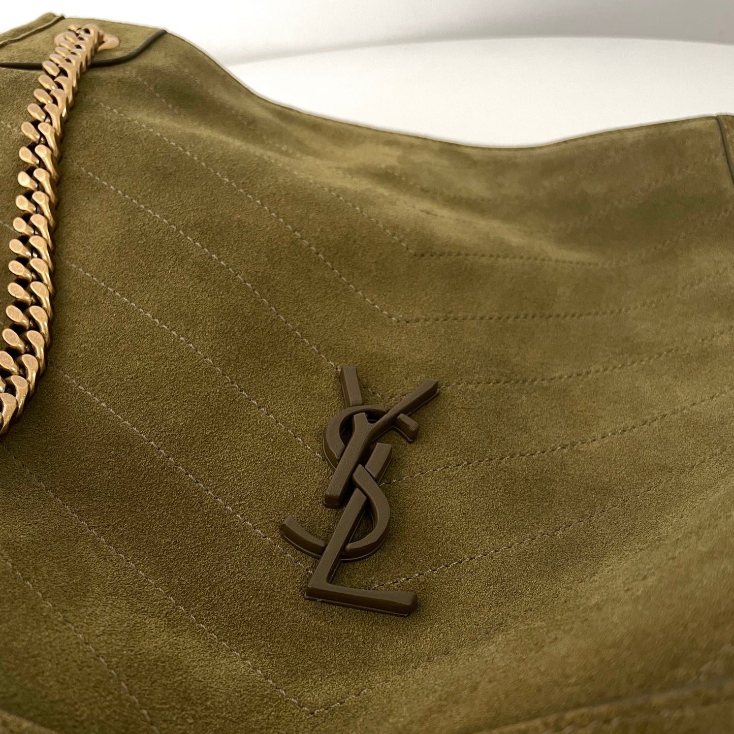 Green Suede Niki Tote Bag - Level 5