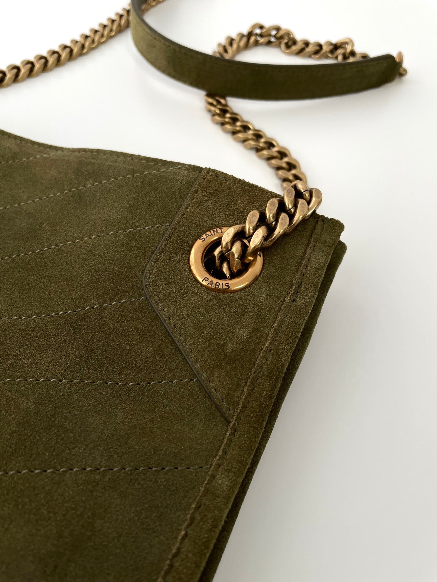 Green Suede Niki Tote Bag - Level 5