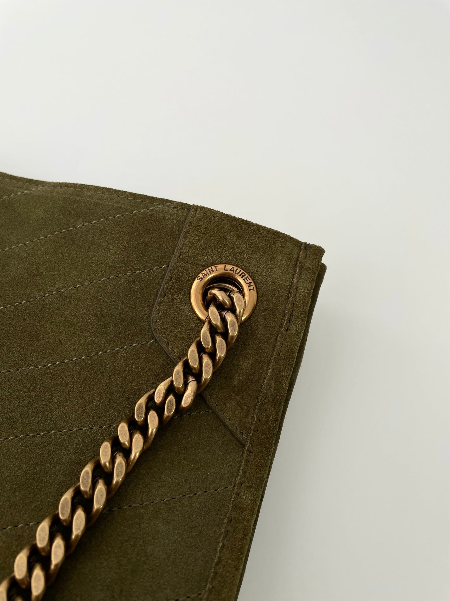 Green Suede Niki Tote Bag - Level 5