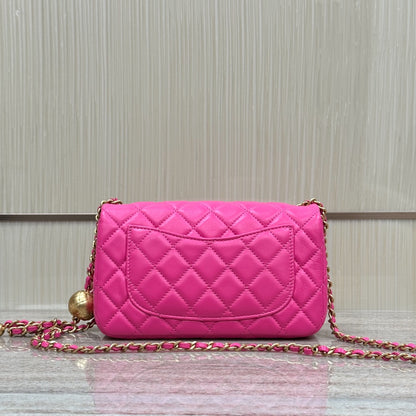 Bright Pink Pearl Crush Mini Flap - Level X