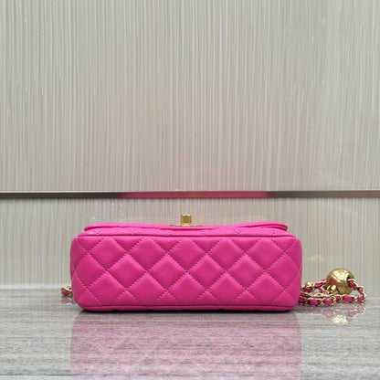 Bright Pink Pearl Crush Mini Flap - Level X
