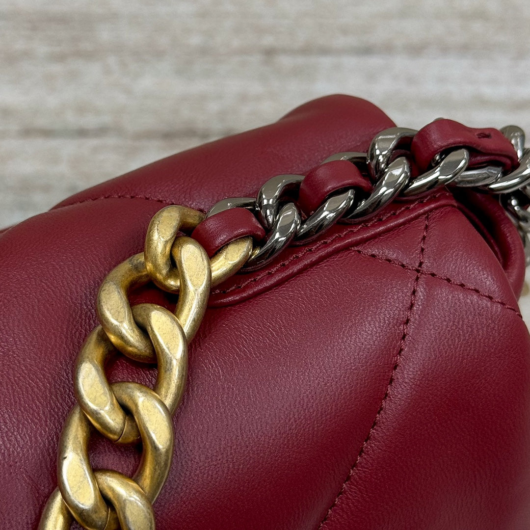 19 Bag Small Maroon Red CNL - Level X