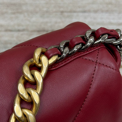 19 Bag Small Maroon Red CNL - Level X