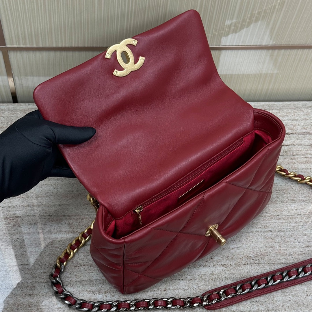 19 Bag Small Maroon Red CNL - Level X