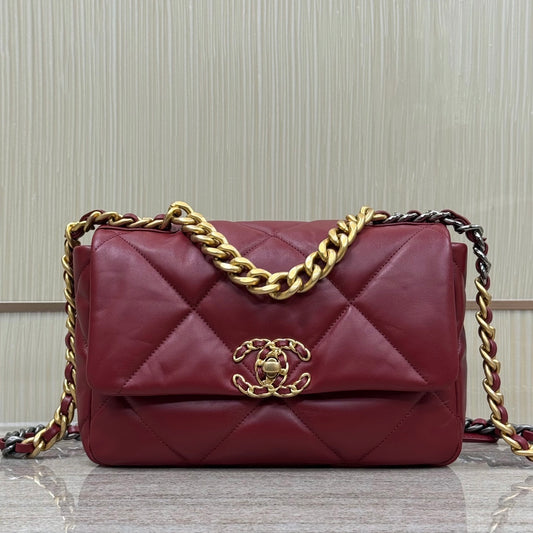 19 Bag Small Maroon Red CNL - Level 5