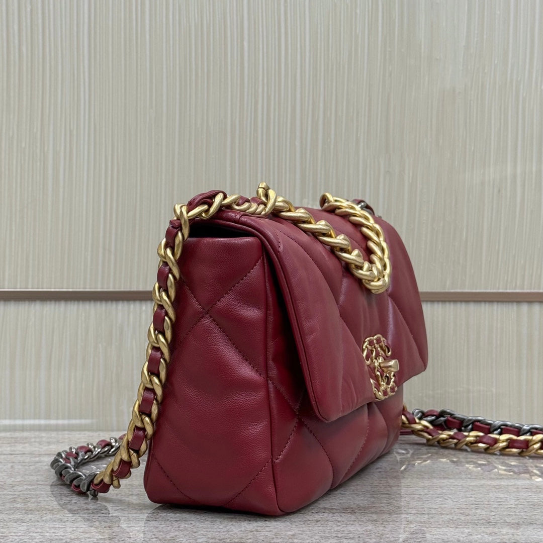 19 Bag Small Maroon Red CNL - Level 5