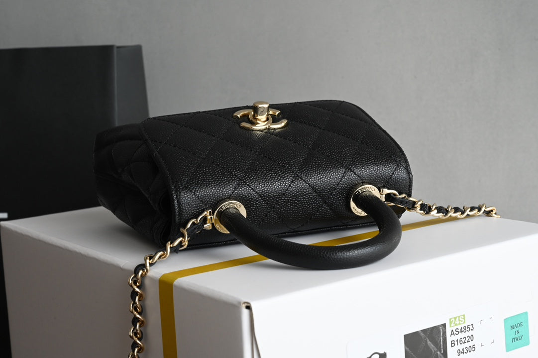 Mini Coco Top Handle Black Caviar Leather CNL - Level 5