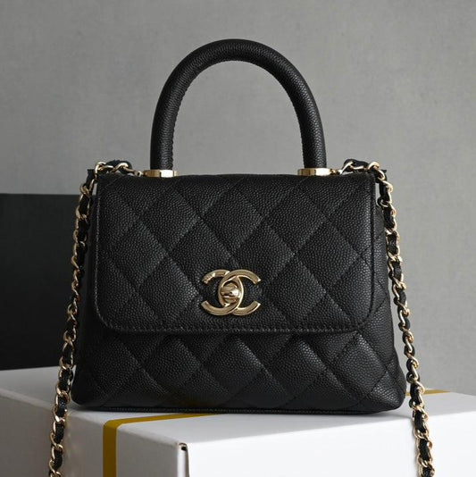 Mini Coco Top Handle Black Caviar Leather CNL - Level 5