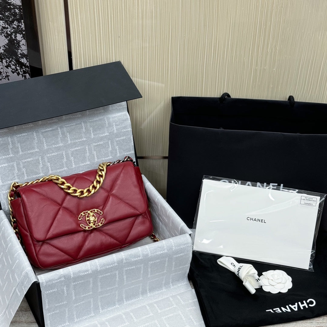19 Bag Small Maroon Red CNL - Level X