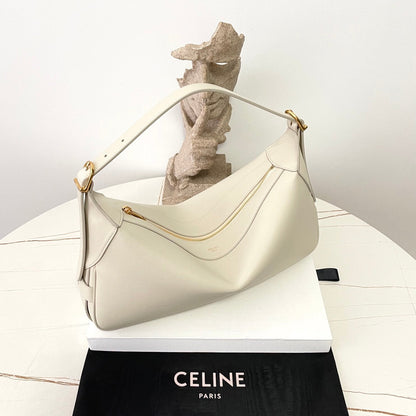Cream White Leather Romy Bag - Level 5
