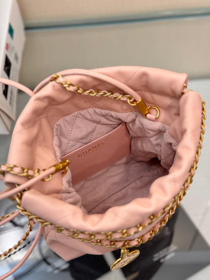 22 Mini Bag Pink Caviar Leather CNL - Level 5