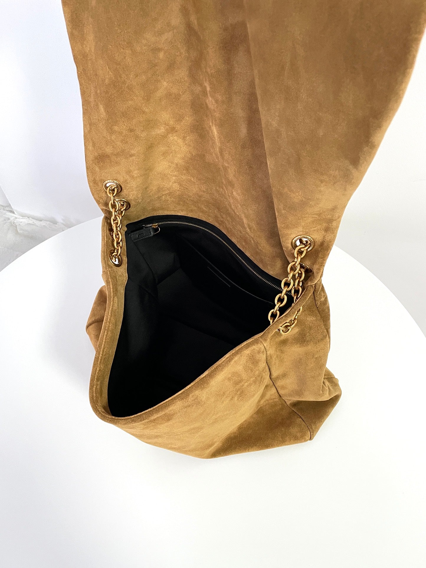 Brown Suede Large Jamie Bag YLS - Level 5