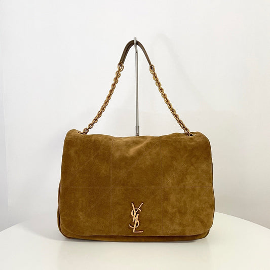 Brown Suede Large Jamie Bag YLS - Level 5