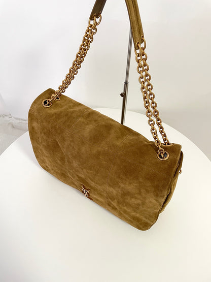 Brown Suede Large Jamie Bag YLS - Level 5