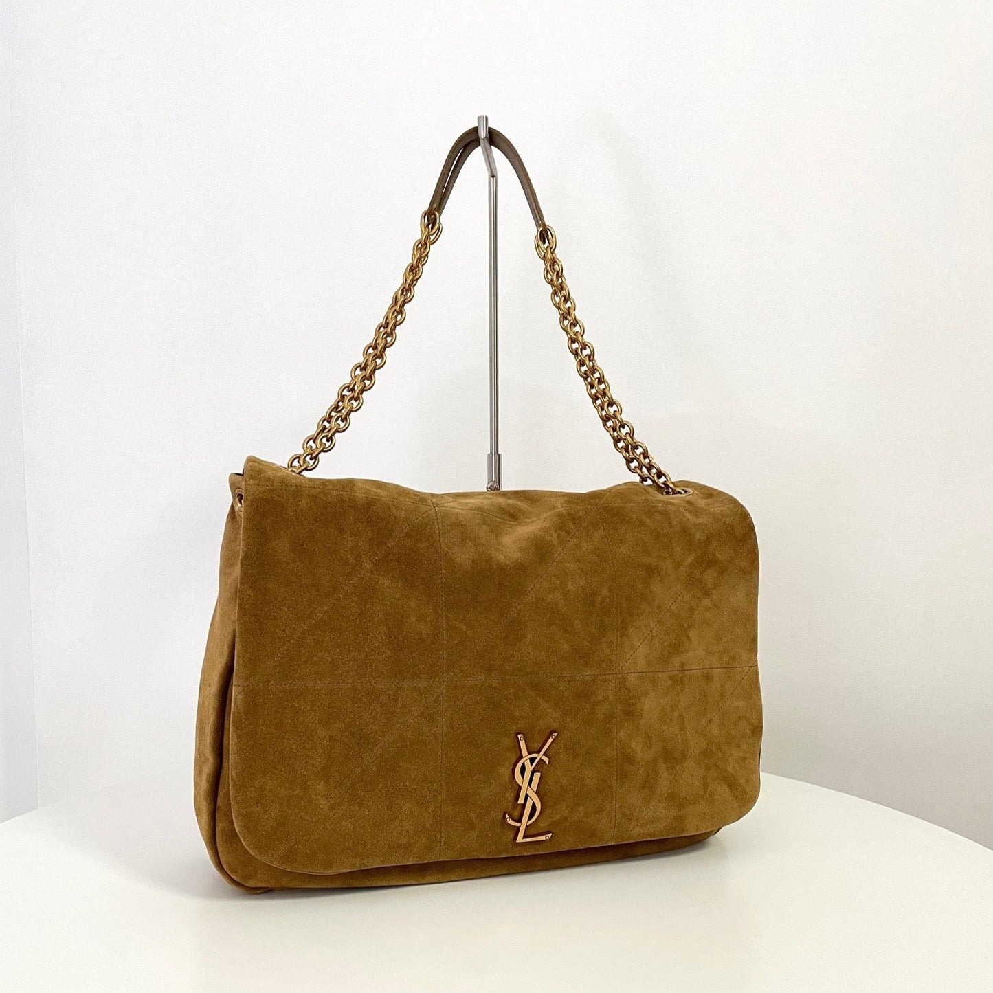 Brown Suede Large Jamie Bag YLS - Level 5