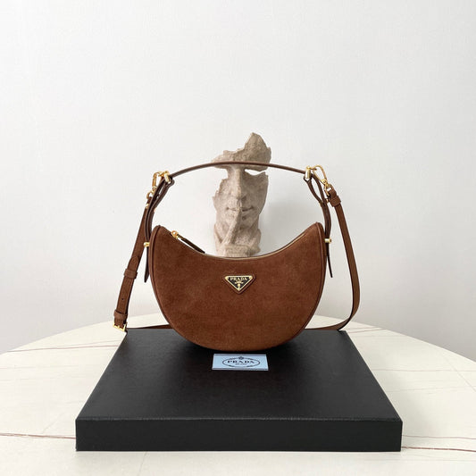 Brown Suede Arque Bag - Level 5