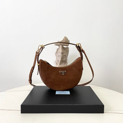 Brown Suede Arque Bag - Level 5
