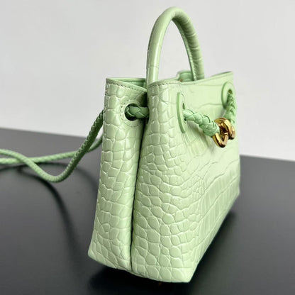 Mini Andiamo Tote Light Green Crocodile - Level 5