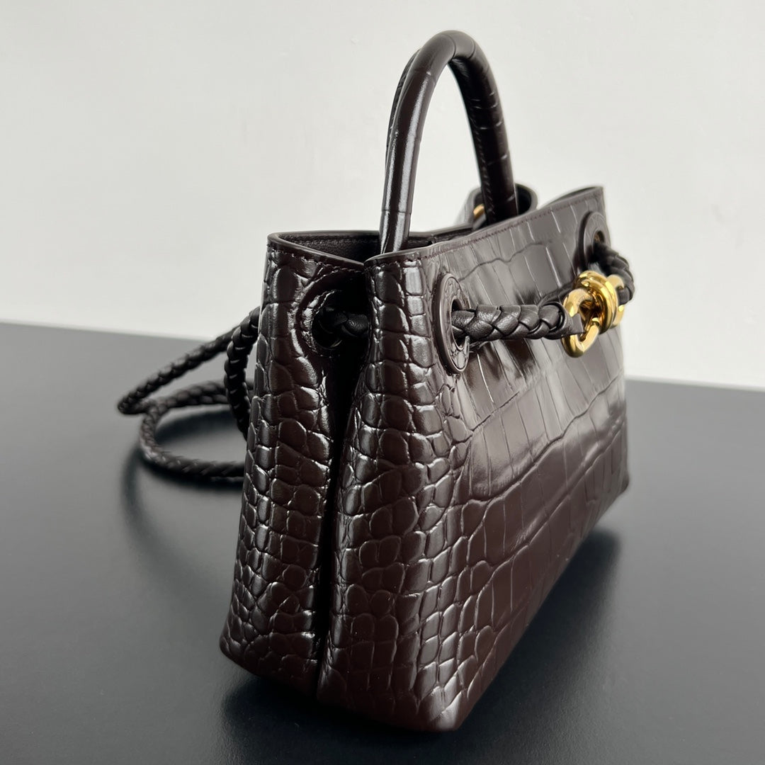 Mini Andiamo Tote Brown Crocodile - Level 5