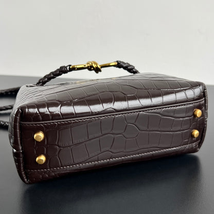Mini Andiamo Tote Brown Crocodile - Level 5