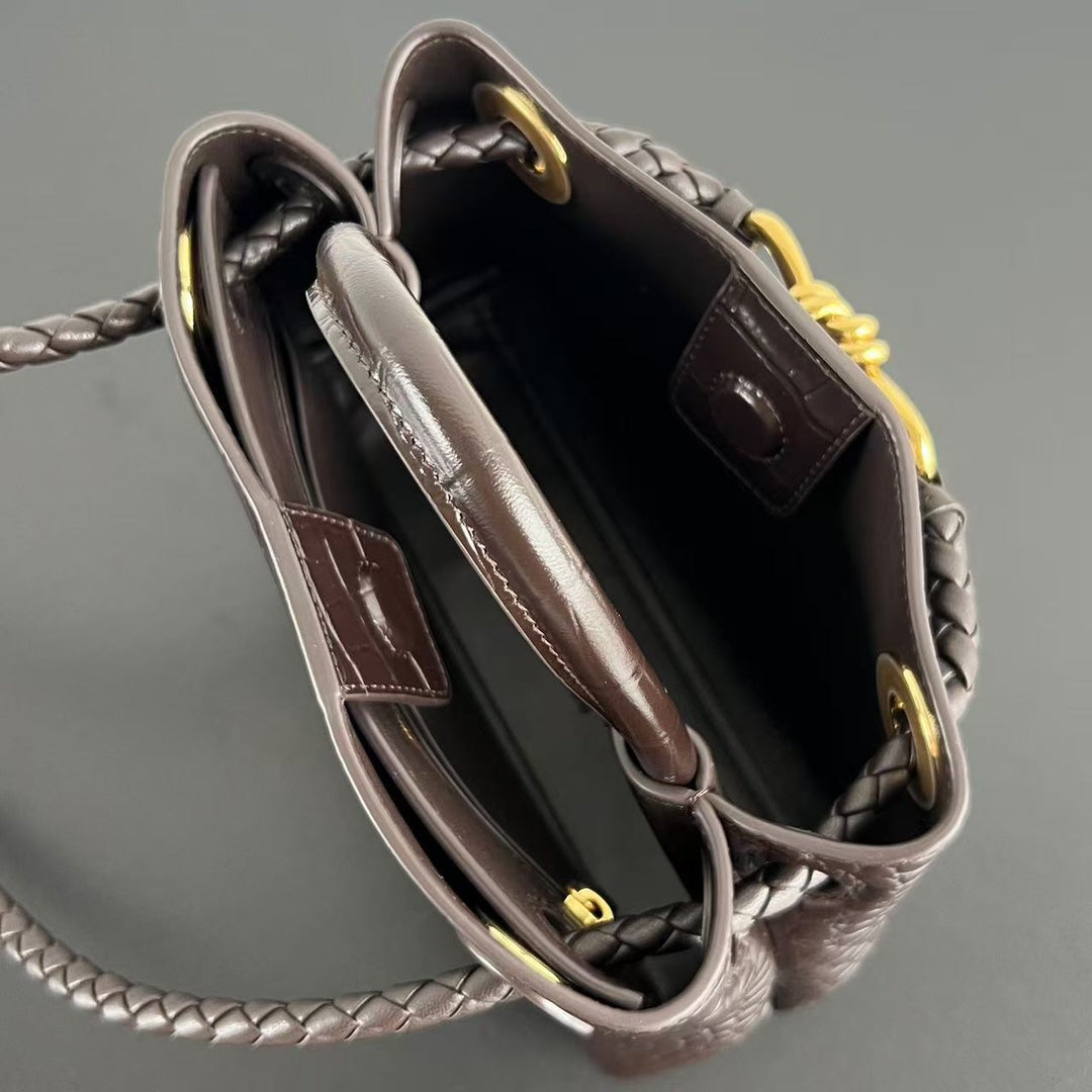 Mini Andiamo Tote Brown Crocodile - Level 5