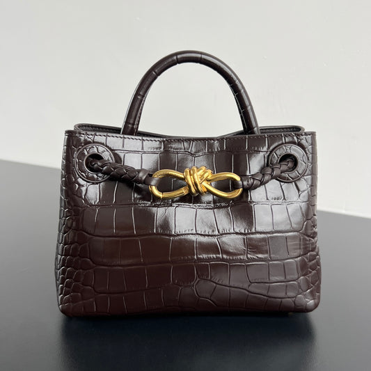 Mini Andiamo Tote Brown Crocodile - Level 5