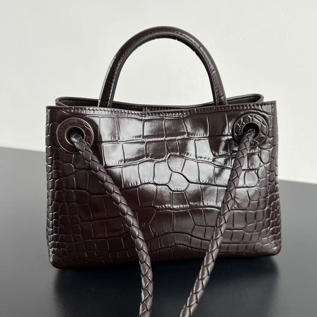 Mini Andiamo Tote Brown Crocodile - Level 5