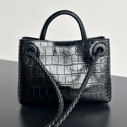 Mini Andiamo Tote Black Crocodile - Level 5