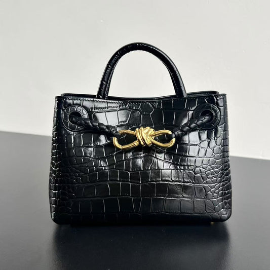 Mini Andiamo Tote Black Crocodile - Level 5
