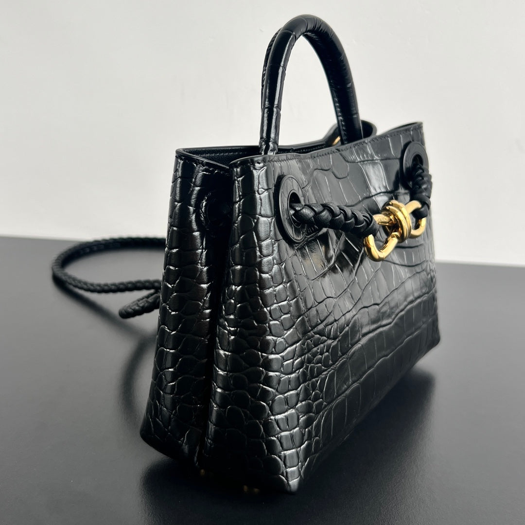 Mini Andiamo Tote Black Crocodile - Level 5