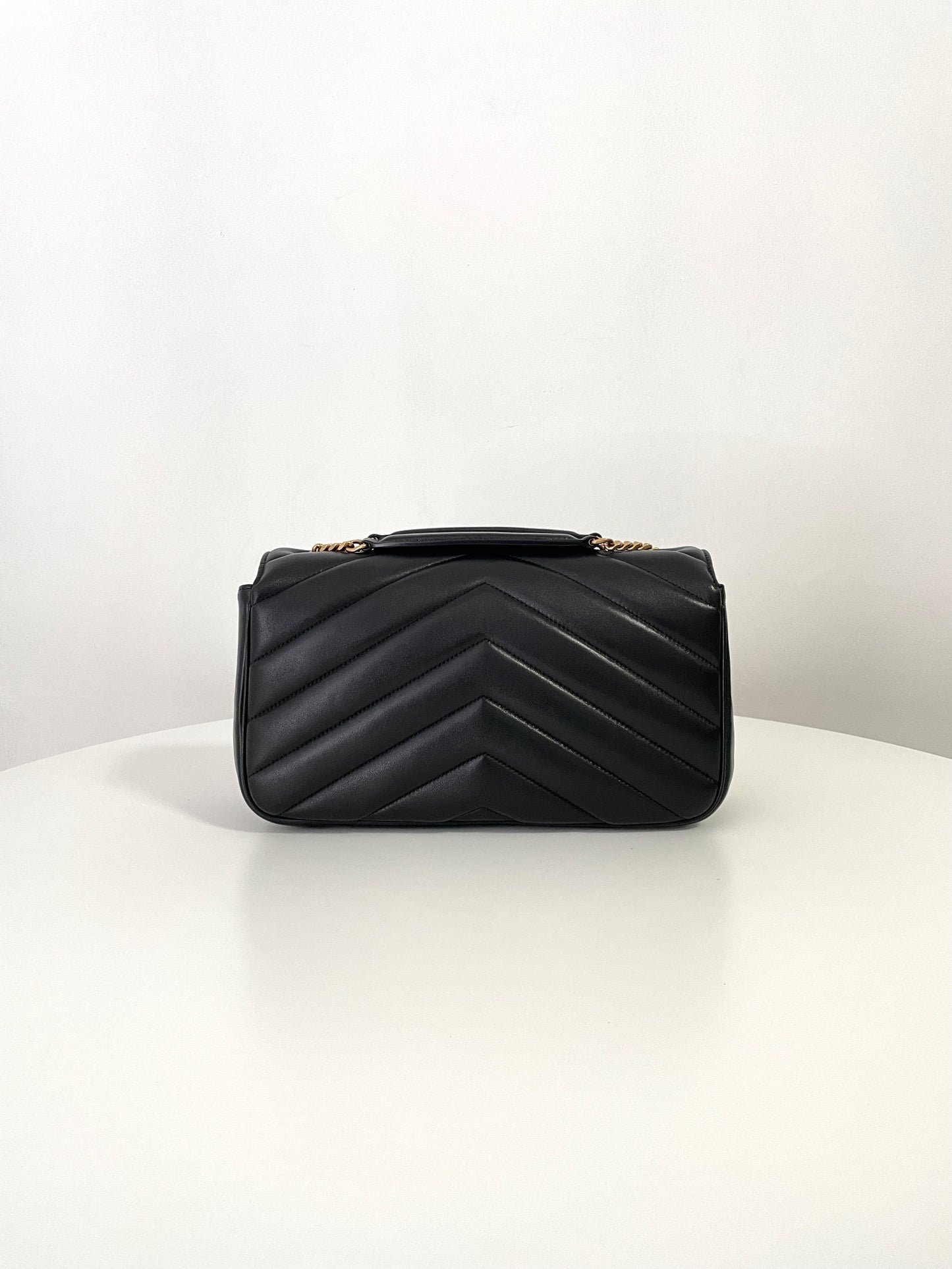 Black Leather New Medium Loulou Bag - Level 5