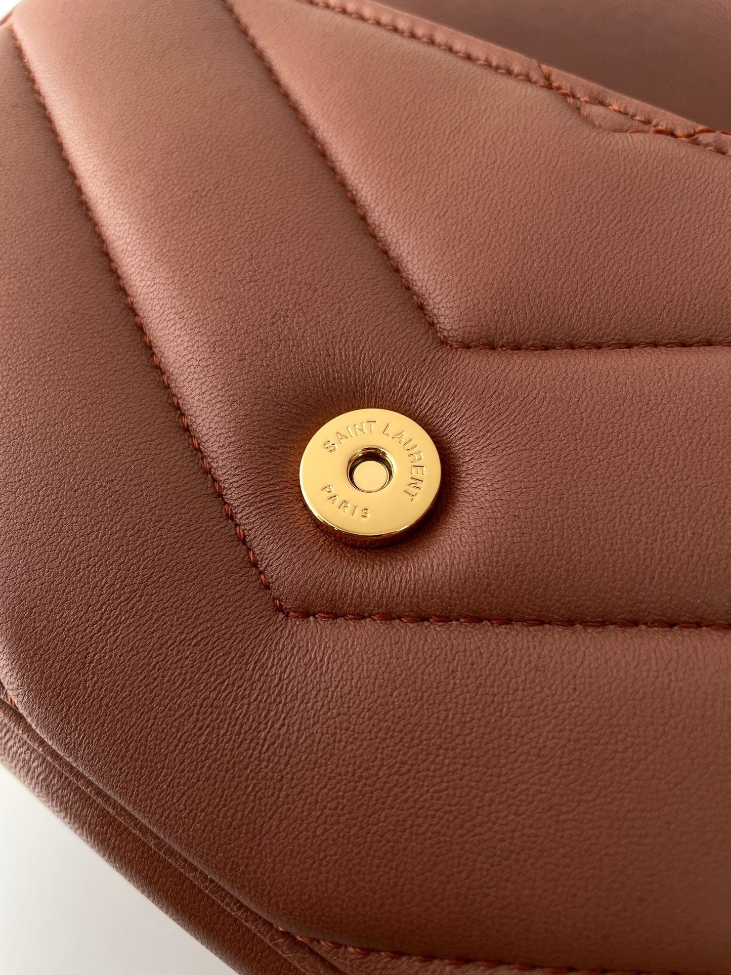 Rose Sand Leather New Mini Loulou Bag - Level 5