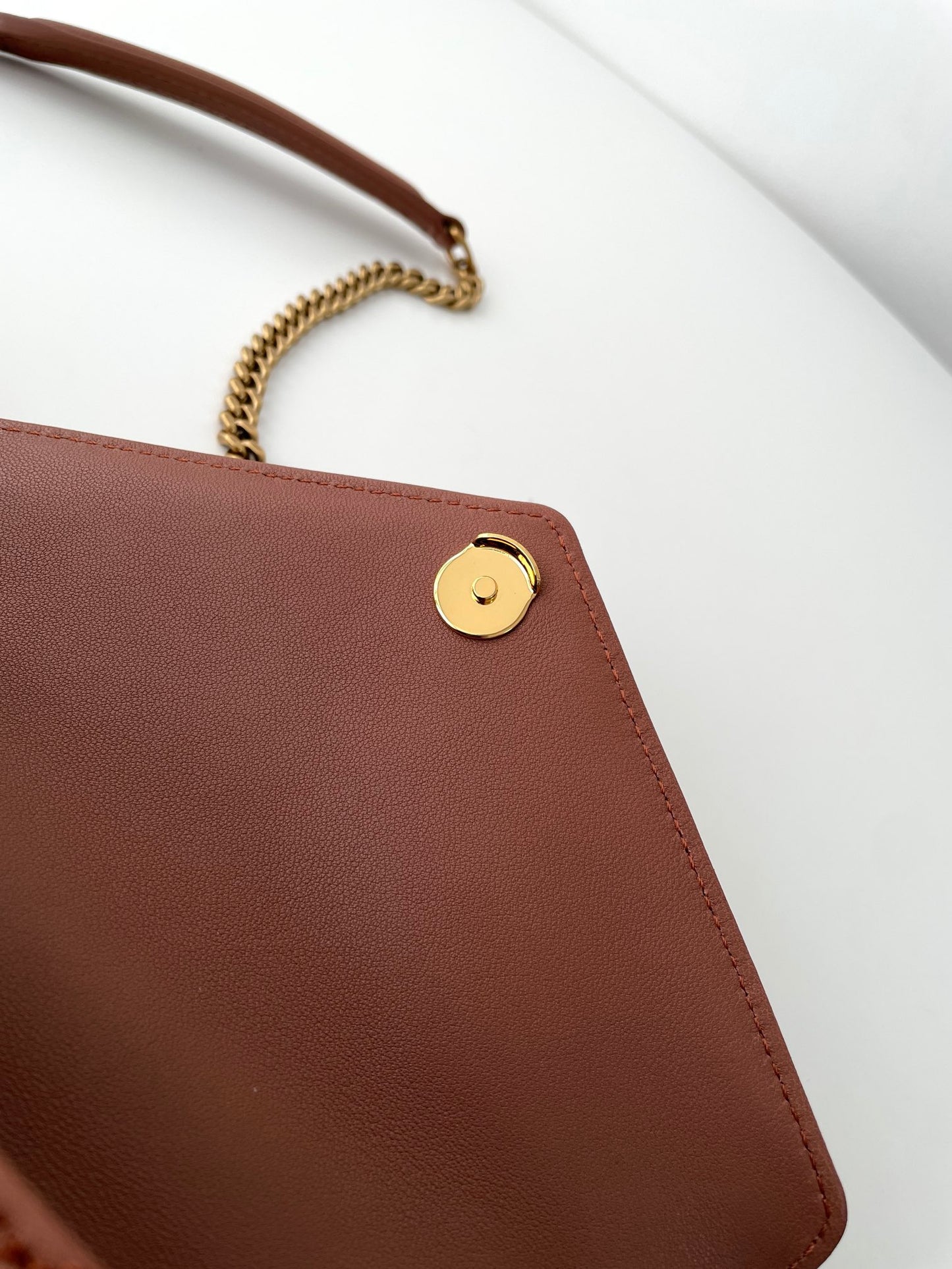 Rose Sand Leather New Mini Loulou Bag - Level 5